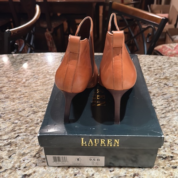 Cognac leather booties New size 9 1/2 - Picture 4 of 9